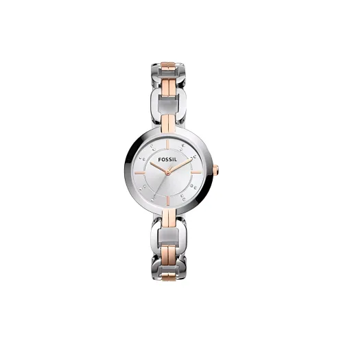 FOSSIL Кварцевый механизм Мужские часы 32 мм Серебряный