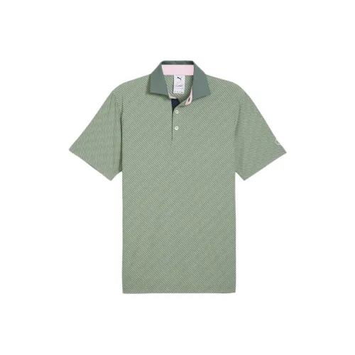 PUMA ARNOLD PALMER Зеленая Мужская Рубашка с Коротким Рукавом