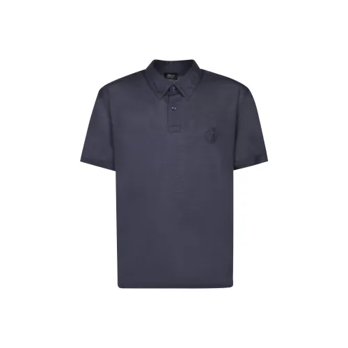Brioni Мужская поло морской синего цвета