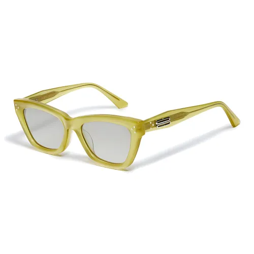 GENTLE MONSTER Кошачий глаз Солнцезащитные очки Унисекс Желтый