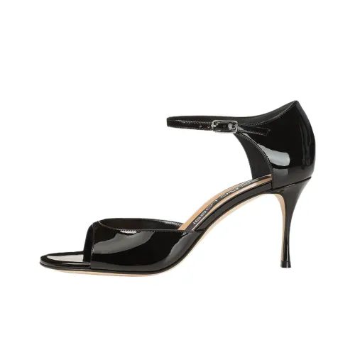 SERGIO ROSSI Godiva One Sandals Strap 7,5cm Women's Black