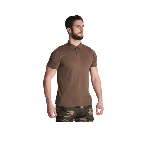 DECATHLON Поло Мужское Черное Древесный Цвет