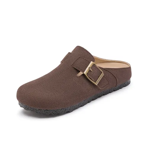 JINDUN Резиновая подошва устойчивая к истиранию домашние тапочки для женщин цвет кофе