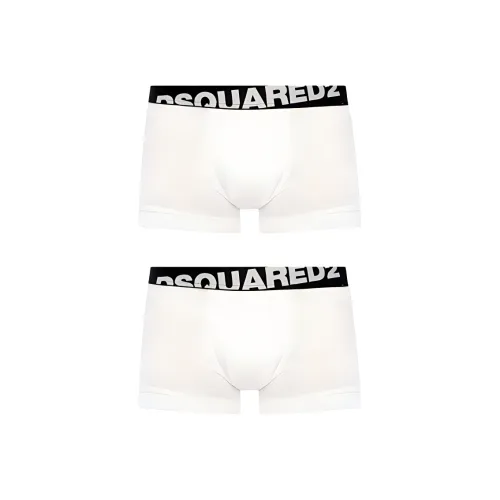 DSQUARED 2 Трусы Мужские 2 упаковки Белый