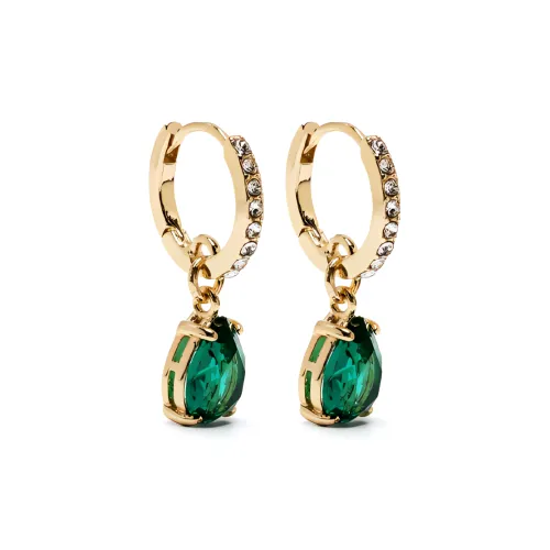 Polo Ralph Lauren Металл Стекло Стразы Серьги Женские Зеленый