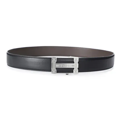 V.V.Brown Первый слой Кожа наппа Ремни Мужской 3,5см Внутренняя одежда Wear Автоматическая застежка Ремень Настоящий Универсальный Ремень