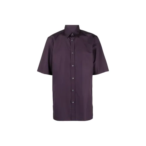 Maison Margiela Рубашка Мужская Темно-фиолетовая