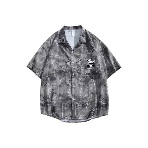 CLOR Рубашка Унисекс Бамбуковый лист Calligraphy