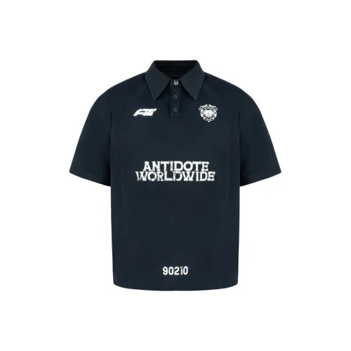 ANTIDOTE WORLDWIDE Поло Унисекс Королевский Синий