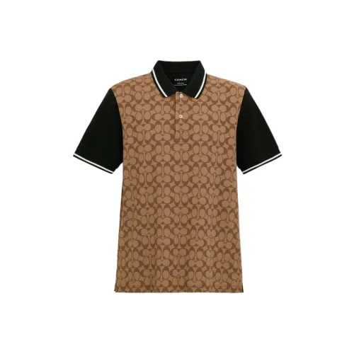 COACH Signature Polo Men's Khaki