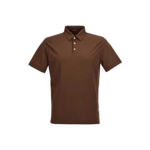 Zanone Коричневая Мужская Поло