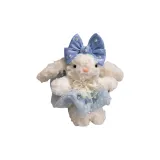 Синяя жемчужная повязка для волос и юбка