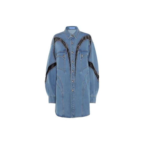 Mugler Синие Унисекс Рубашки