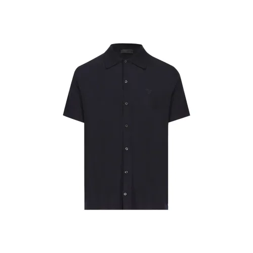 PRADA Мужские Синие Рубашки