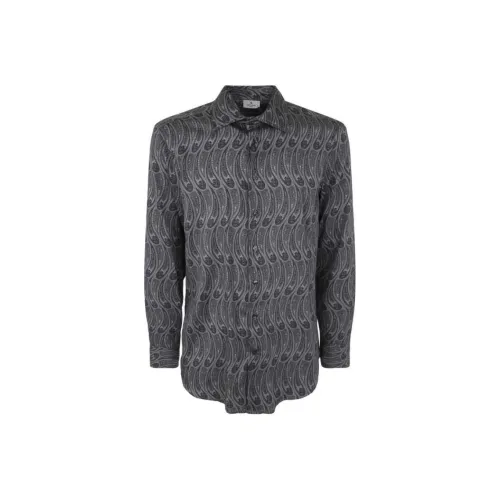 ETRO Серые Мужские Рубашки