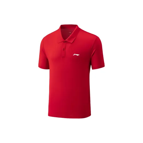 LINING Badminton series Поло Мужское Бык Красный