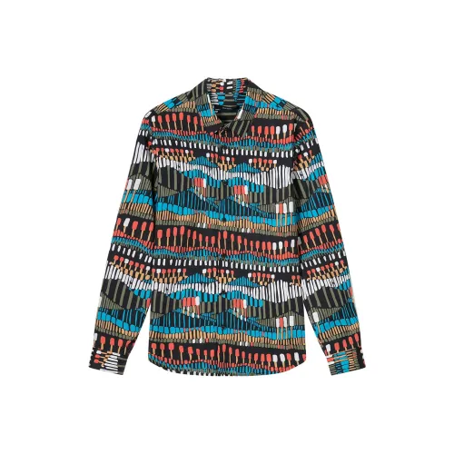 DAVID NAMAN Blue Men's Shirts DAVID NAMAN Синий Мужские Рубашки