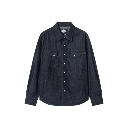 23R+ Оригинальный Синий Мужская Рубашка