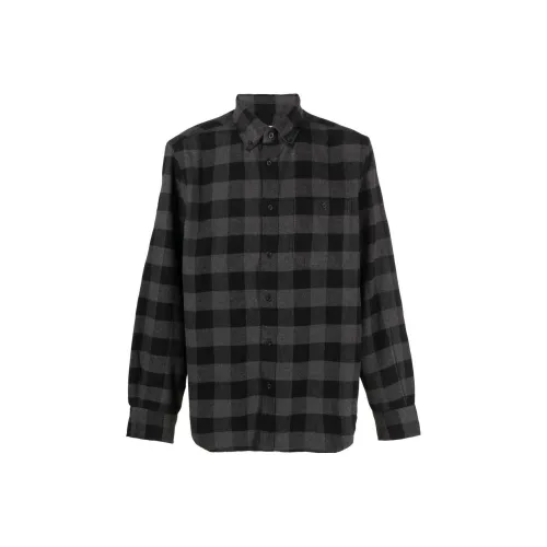 WOOLRICH Мужские рубашки угольно-серого цвета