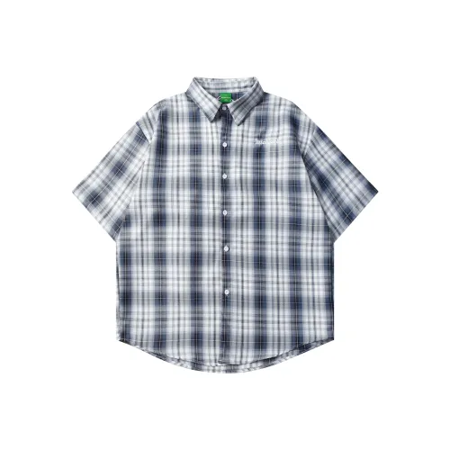 Michael Rock Синяя клетка Унисекс Рубашки