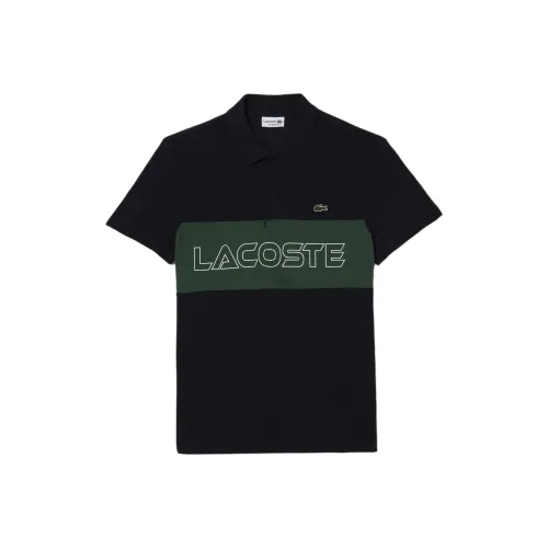 LACOSTE Поло Мужское Морской Синий Темно-Зеленый