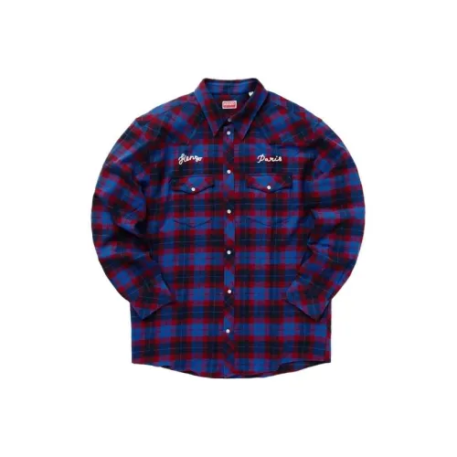 KENZO Мужские Синие Рубашки