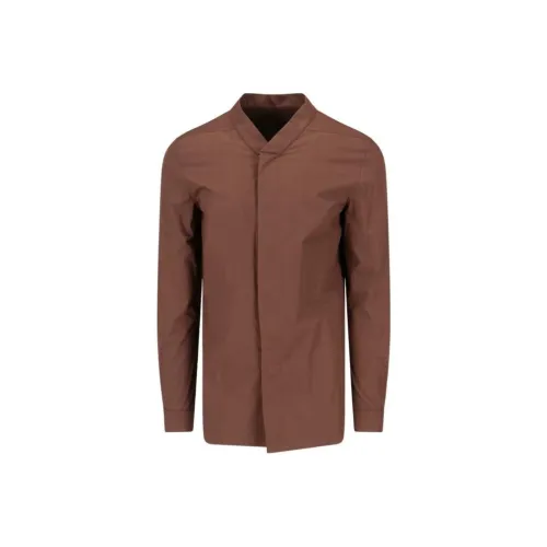 RICK OWENS совместный бренд Коричневый Мужской Рубашки