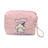 Розовый щенок