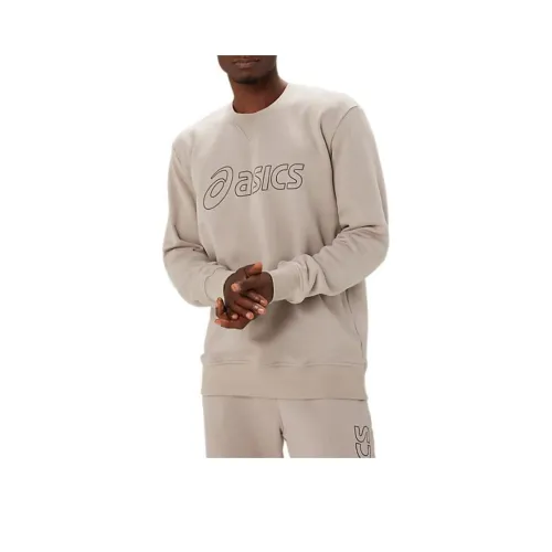 Asics Свитшот Мужской Лунный камень Графитовый Серый
