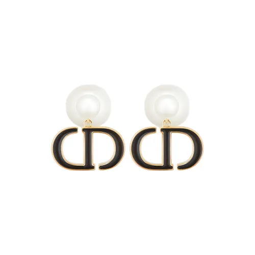 DIOR Серьги Черные Женские