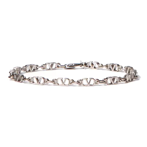 Valentino Brass Bracelets Мужской Серебряный