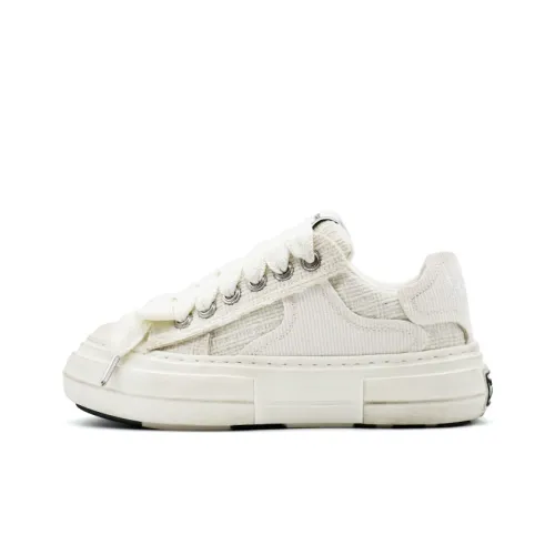 BLOVESTAR Slip-resistant Abrasion-resistant Low-top Скейтборд Кроссовки Женские Белые