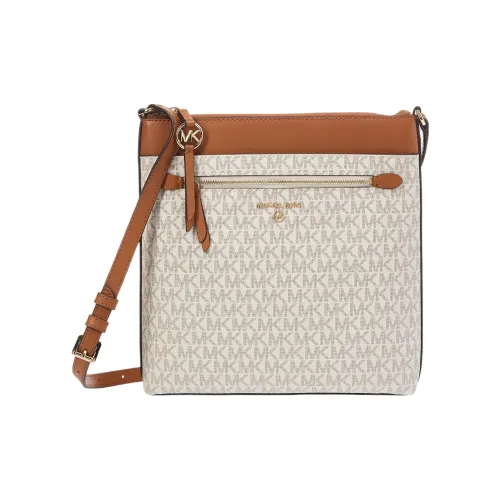 MICHAEL KORS Jet Set Charm Кожа Сумка через плечо Большая Женская Ванильный Желудь