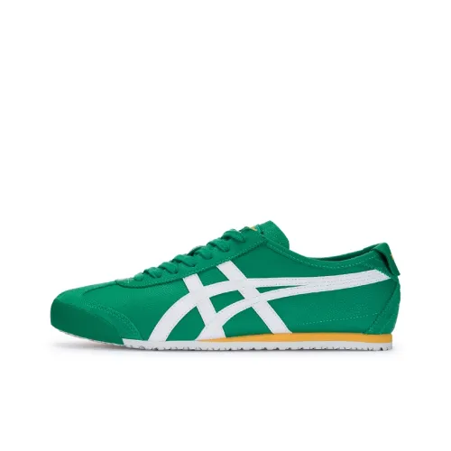 Onitsuka Tiger MEXICO 66 Slip-on Resistant и Breathable Low Top Casual Unisex Green Наитка Onitsuka Tiger MEXICO 66 Slip-on Прочный и Дышащий Низкий Топ Повседневный Унисекс Зеленый
