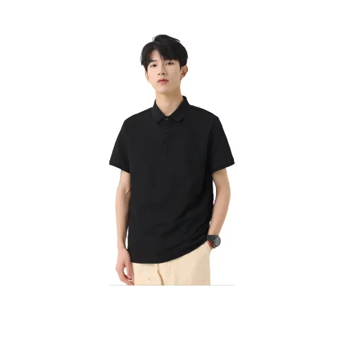 BALENO Японский минимализм Короткий рукав T-рубашка Бизнес Универсальный Отложной воротник Повседневный Топ Лето Мужской