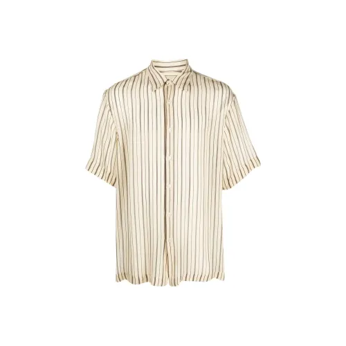 DRIES VAN NOTEN Желтые Мужские Рубашки