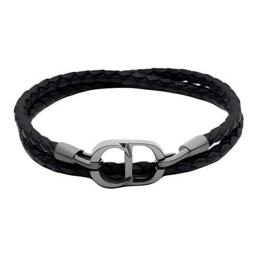 DIOR Lambskin Браслеты Унисекс Черный
