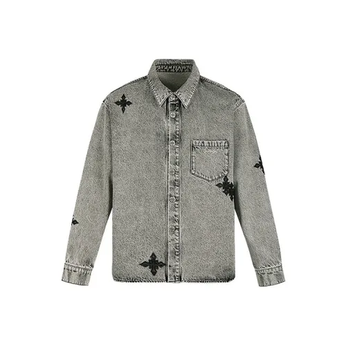 YLDP Серый Унисекс Рубашки