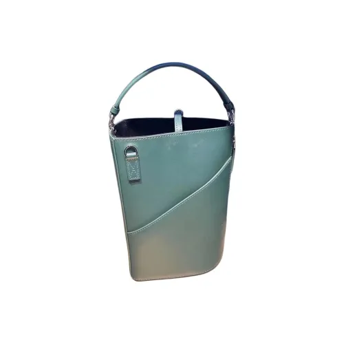 MCM PHENOMENON Коллаборация Наппа Кожа Ведрообразная Сумка Бостонская Сумка Через плечо Маленькая Женская Зеленая