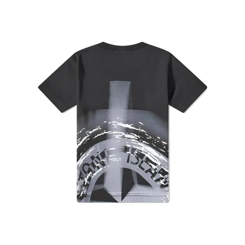 STONE ISLAND Мужские черные T-рубашки