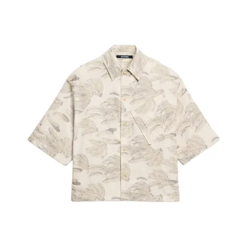 Jacquemus Бежевые Мужские Рубашки