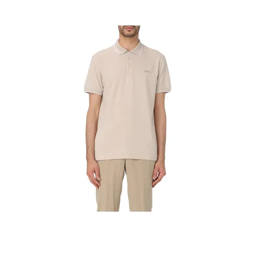 Ermenegildo Zegna Бежевая Мужская Рубашка Поло