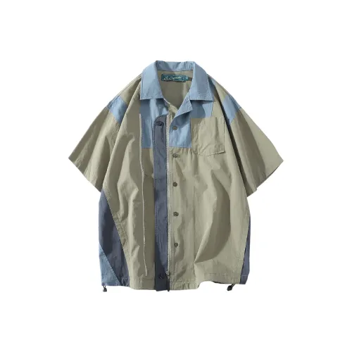 A SQUARE ROOT Рубашка Унисекс Серый Зеленый