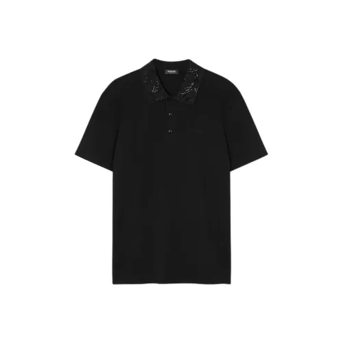 VERSACE Мужская черная поло