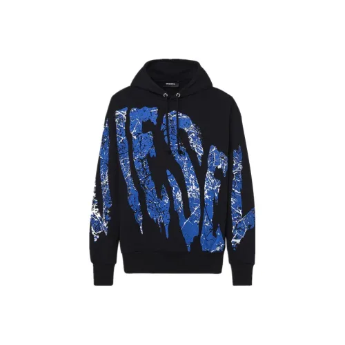 DIESEL Черные Мужские Свитшоты