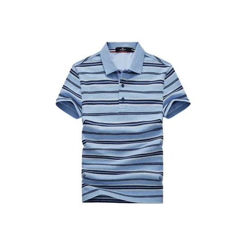 SEPTWOLVES Поло Мужское Небесно-Синий