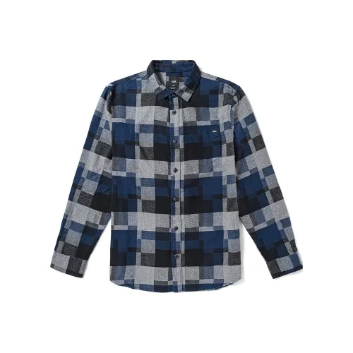 Vans Рубашка Мужская Темно-синяя Черная