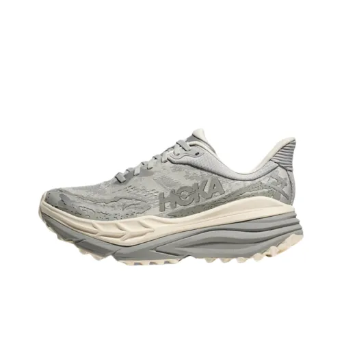 HOKA ONE ONE Stinson 7 Беговые кроссовки Низкий топ Stardust Серый/Слоновая кость Мужской