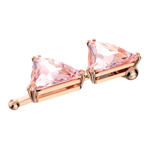 Swarovski Ortyx Искусственный Кристальный, Золотой Покрытый Ювелирные Аксессуары Розовый Женские