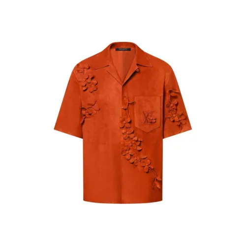 LOUIS VUITTON SS24 Рубашка Мужская Оранжевая